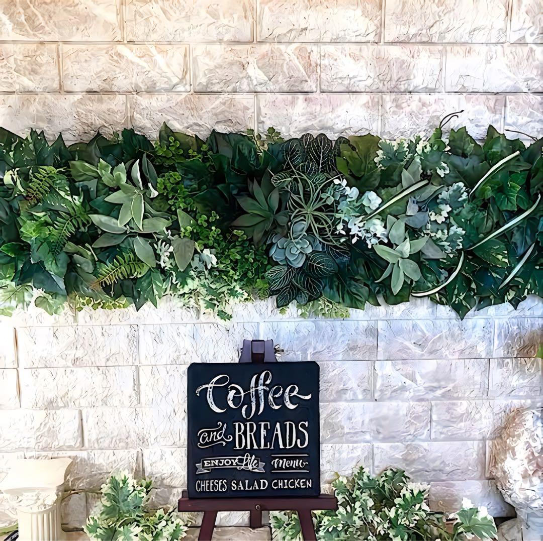 光触媒　人工観葉植物　ウォールグリーン　フェイクグリーン　壁掛けオーダー集444