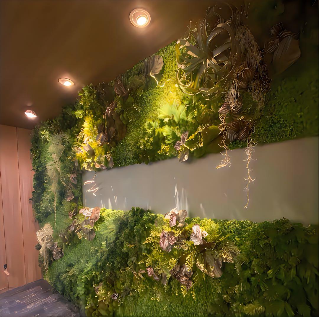 光触媒　人工観葉植物　ウォールグリーン　フェイクグリーン　壁掛けオーダー集444