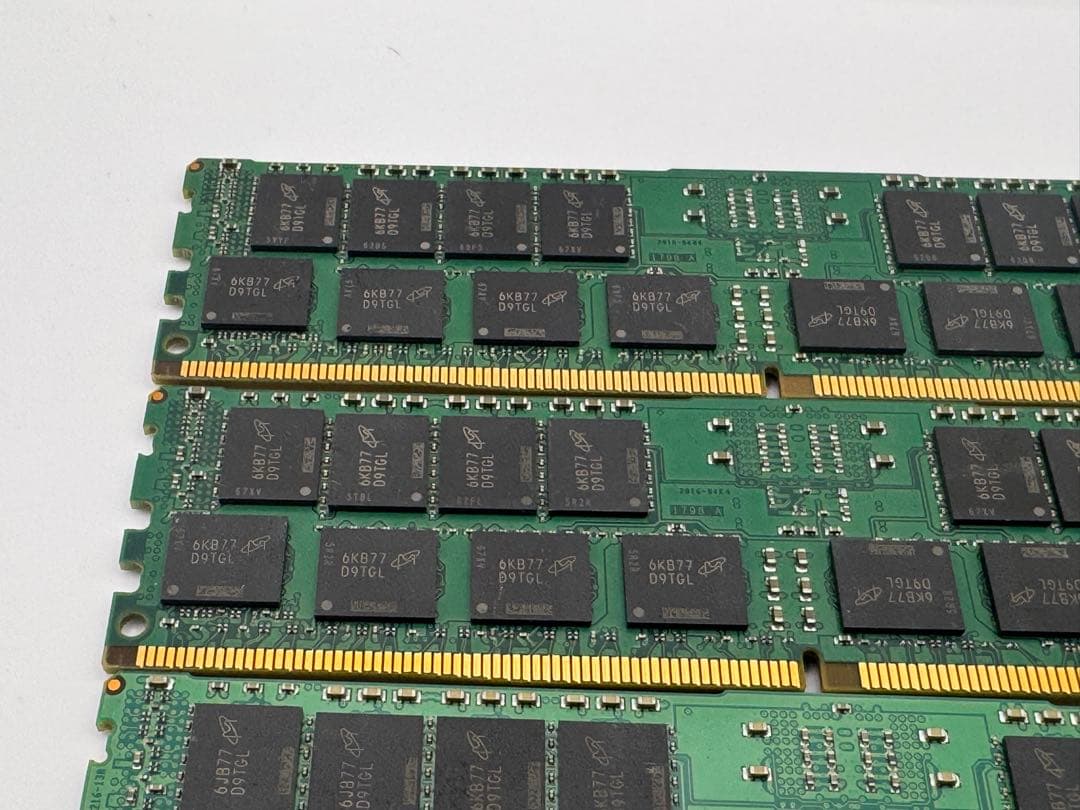 ⑥Crucial 16GB DDR4-2133P RDIMM 4枚セット