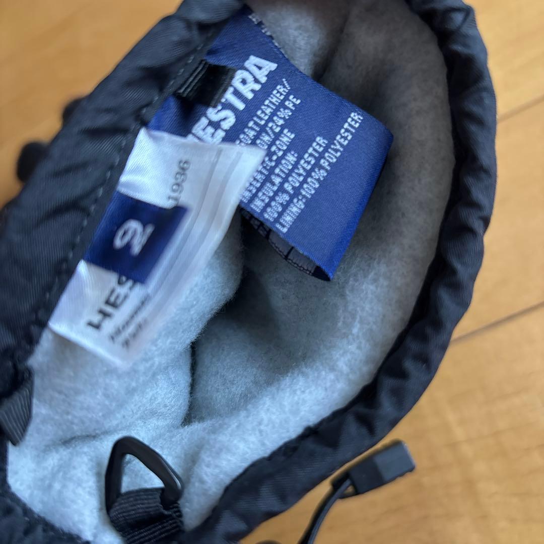 Hestra メンズ　スキーグローブ ブラック/グレー