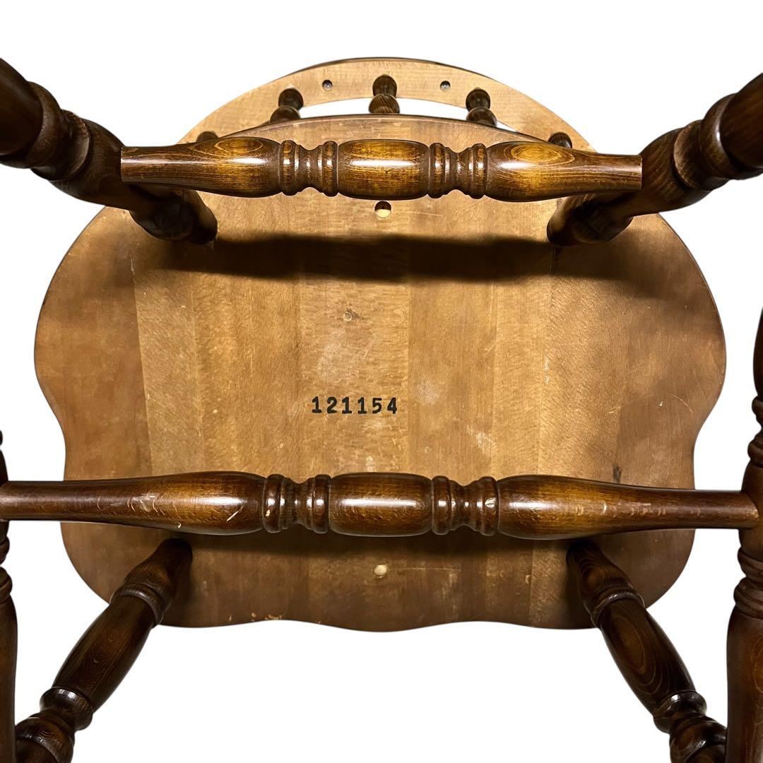 【送料無料】飛騨産業 キツツキ ウィンザーチェア アームチェア アンティーク ③