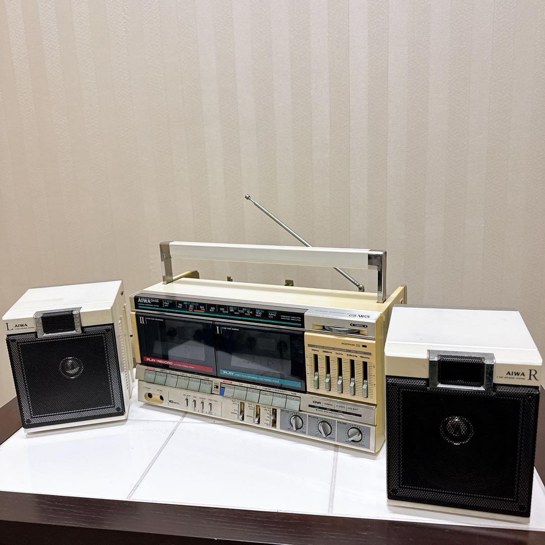 AIWA CA-W5 分離型 ラジカセラジオ受信OK 昭和レトロ ビンテージ