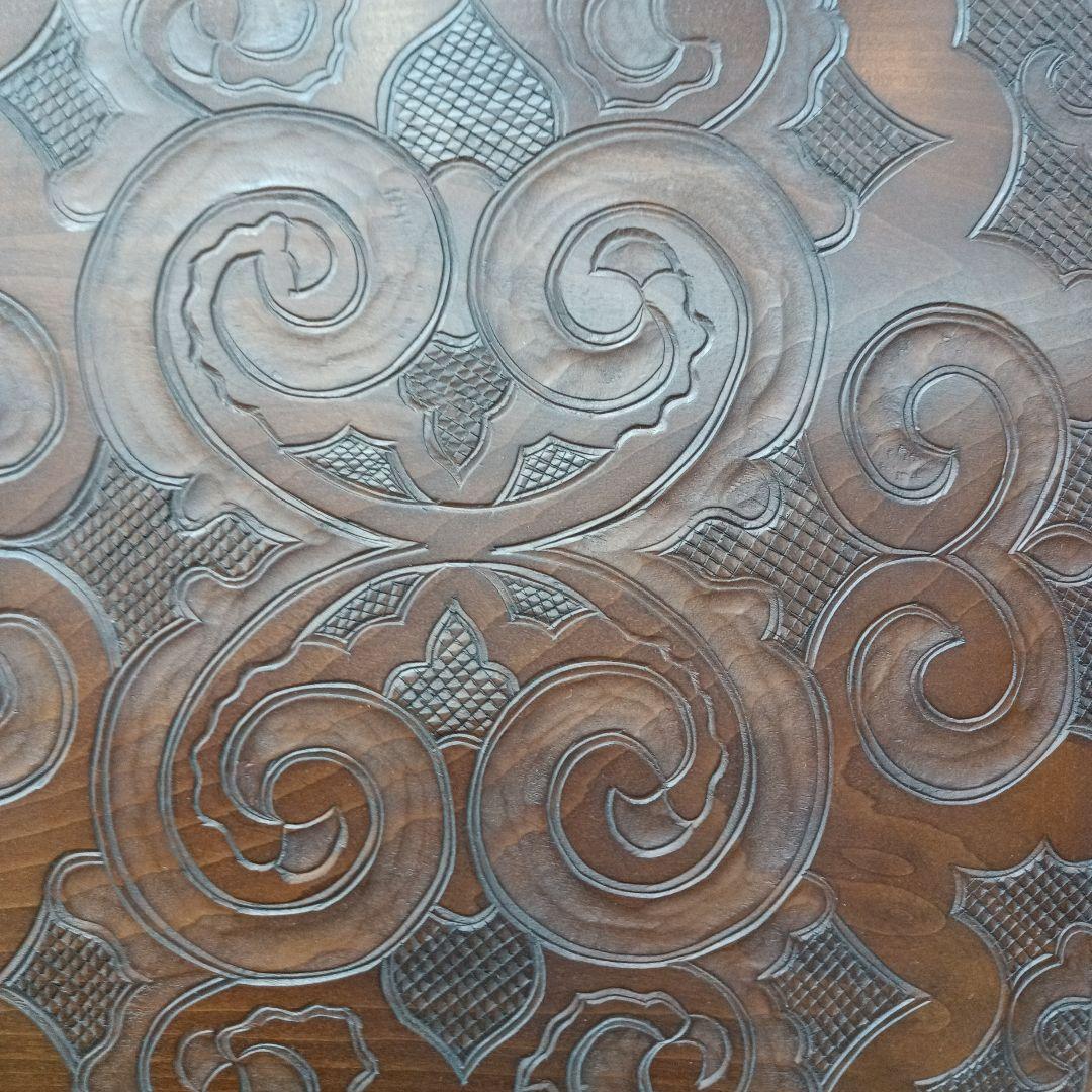 アイヌ彫り角盆　最終価格