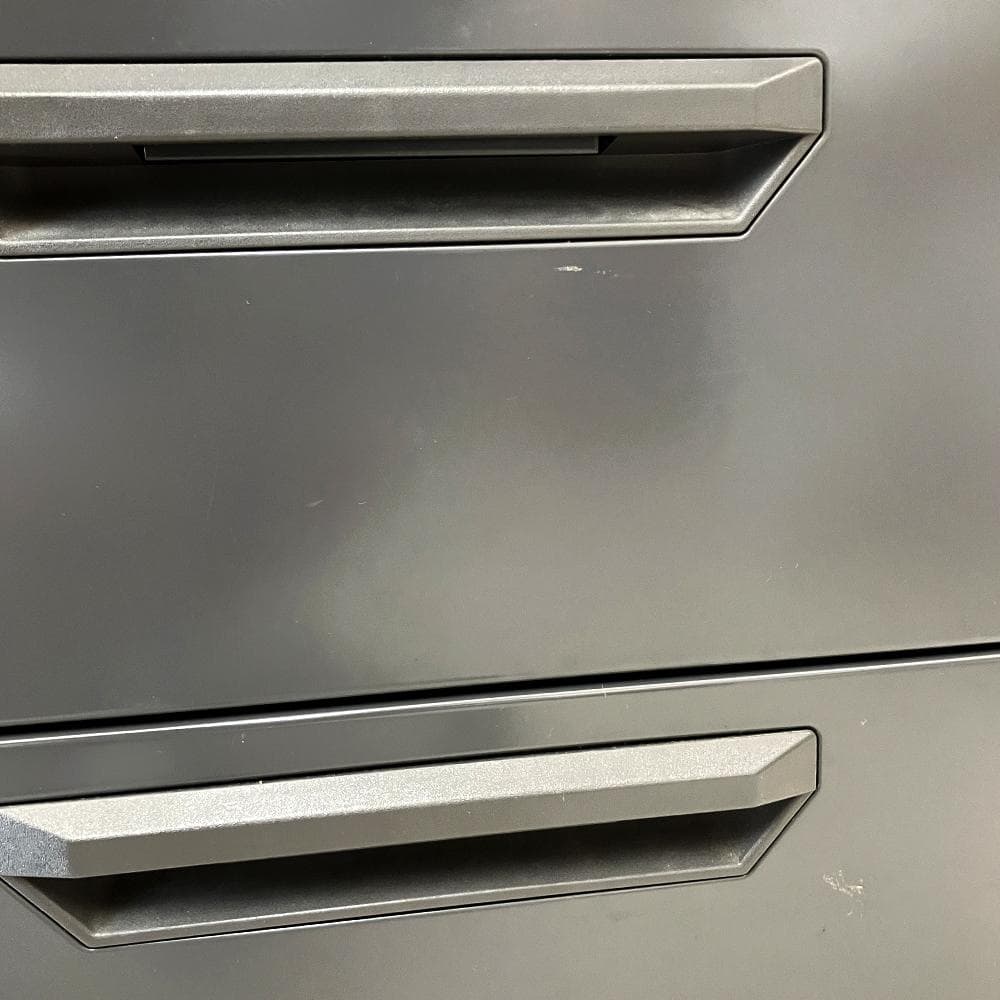 #2774-2　UCHIDA　スチールワゴン　サイドワゴン　デスクワゴン　鍵あり