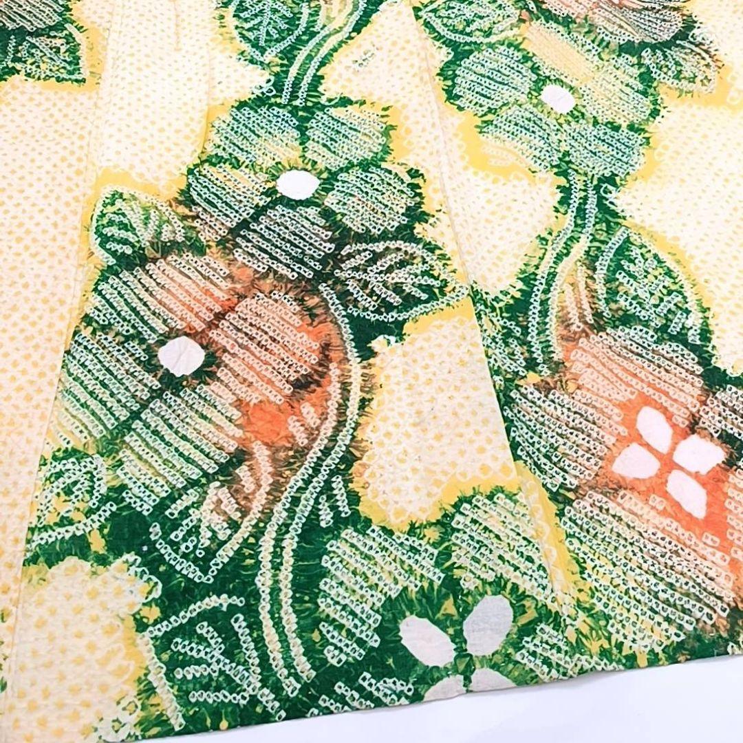 LULU67 有松鳴海絞り 黄色 浴衣 美品 人気色