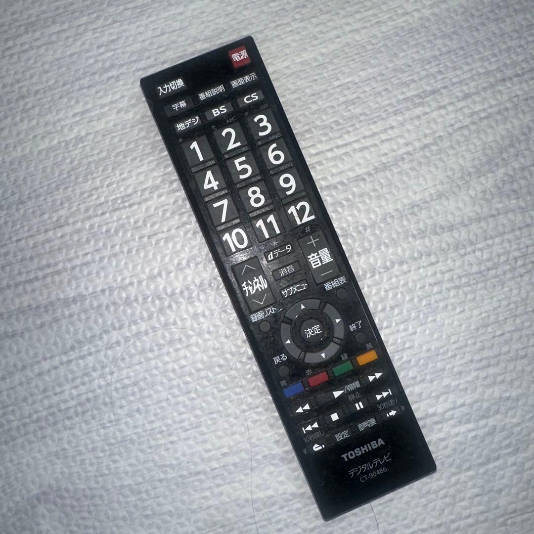 TOSHIBA 40s22テレビ リモコン付き