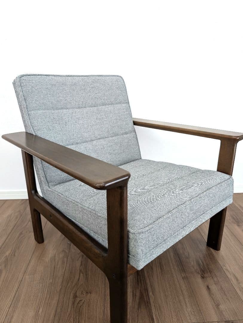 【希少】カリモク ワイドアームチェア　ヴィンテージ