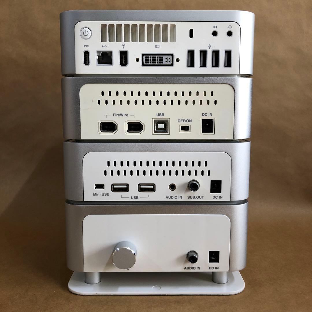 Macmini（初期型）とGreenHouse製システムコンポのセット