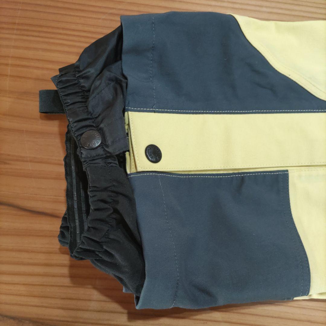 ノースフェイス　スノーボード　スキー　ビブパンツ　メンズL　イエロー匿名