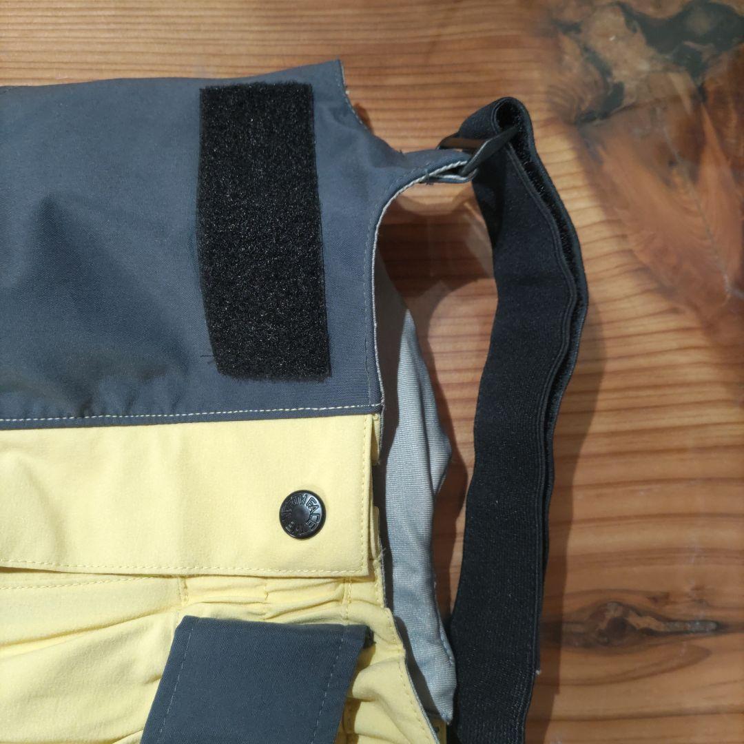 ノースフェイス　スノーボード　スキー　ビブパンツ　メンズL　イエロー匿名