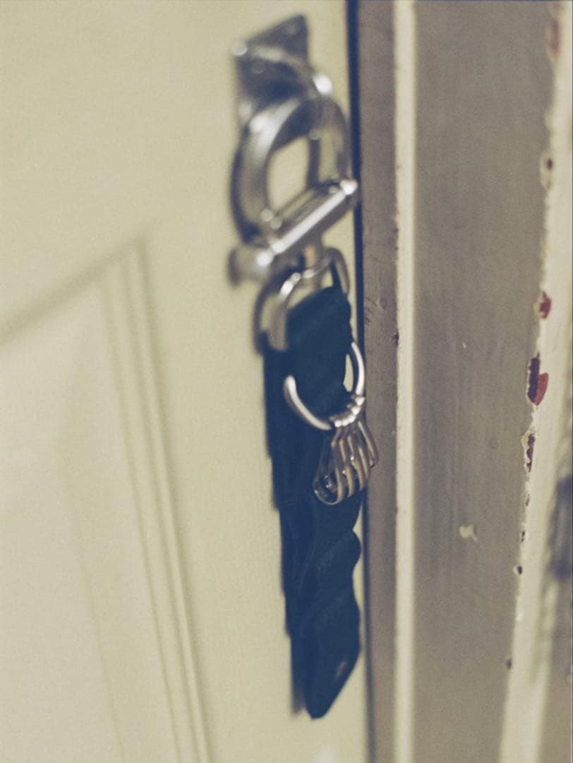 小物 Llife LEATHER KEY CHAIN black