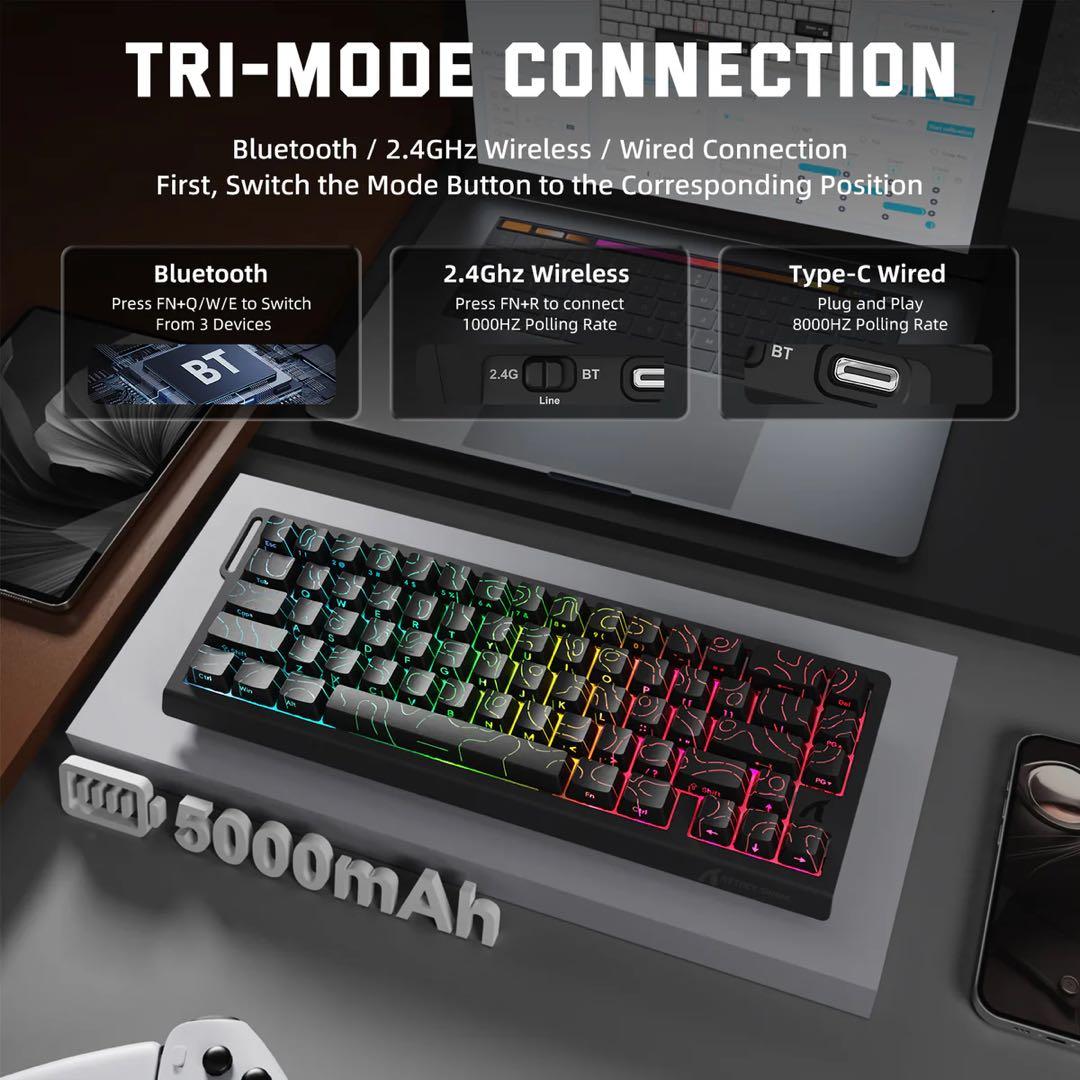 ATTACK SHARK X68PROHE ラピッドトリガー 磁気スイッチ 黒