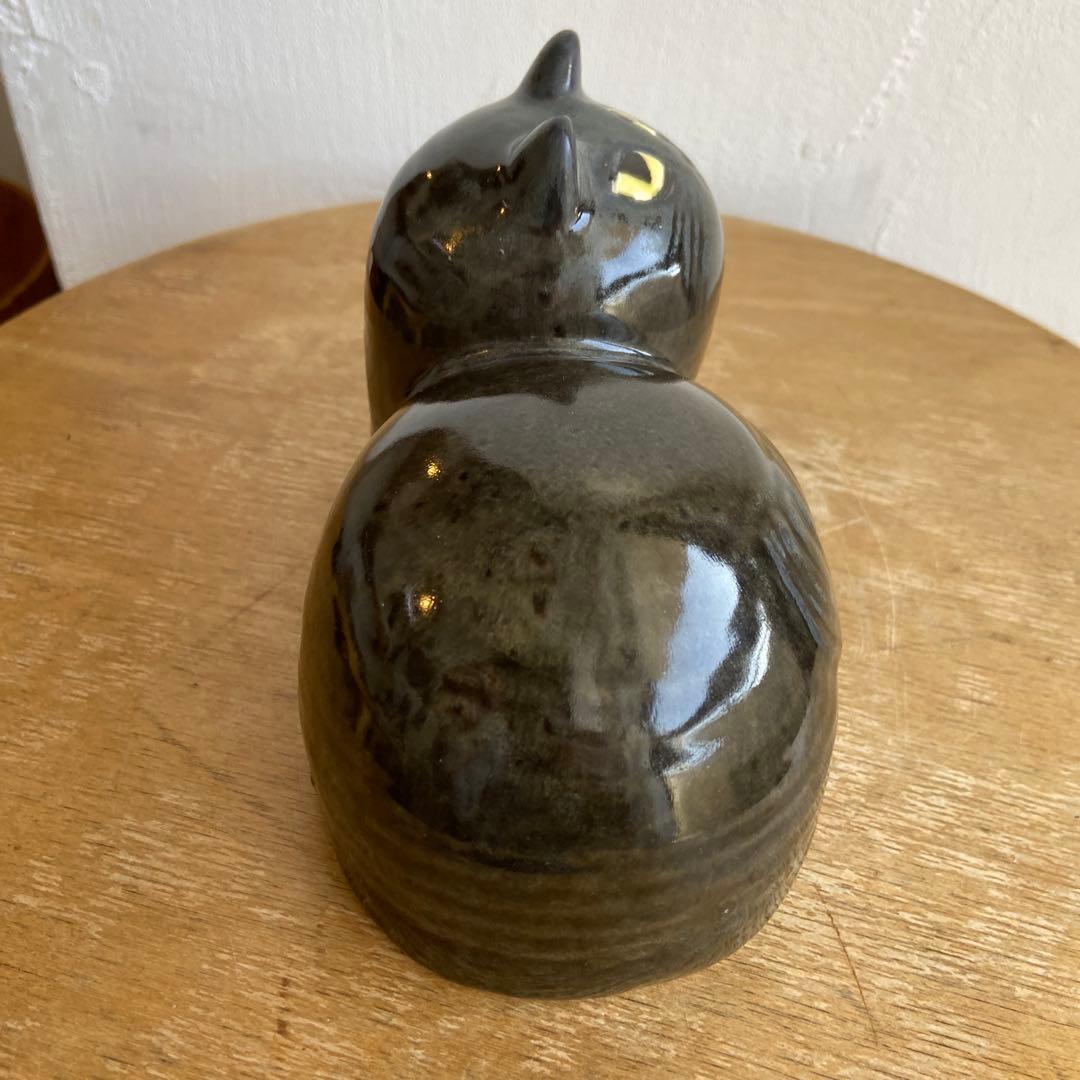 リサラーソン　じゃまをする猫　マイ　maj ツヤありブラック　scope