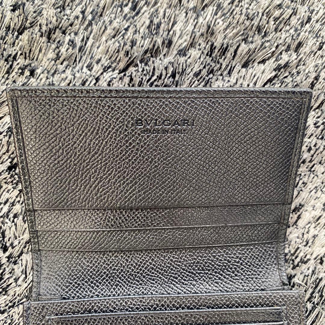 【美品】ブルガリ 名刺入れ メンズ BVLGARI カードケース 黒 ブラック