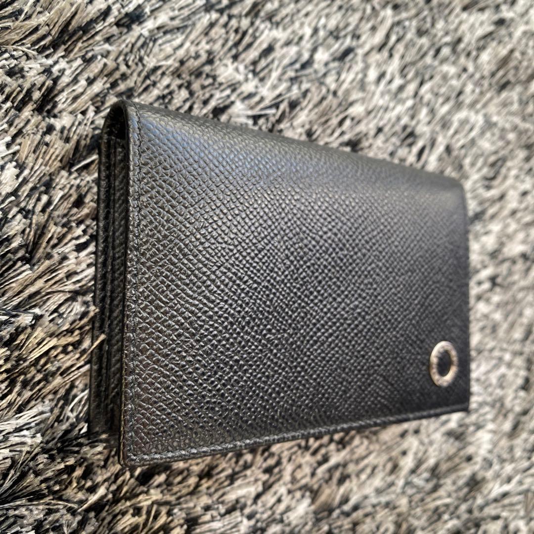 【美品】ブルガリ 名刺入れ メンズ BVLGARI カードケース 黒 ブラック