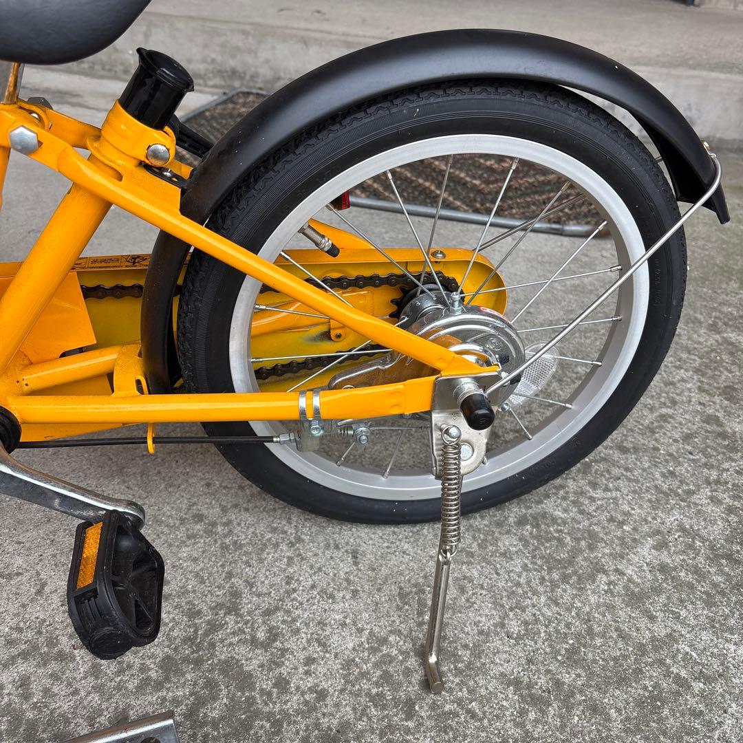 無印良品 子供用自転車 補助輪・押し棒付き 16インチ