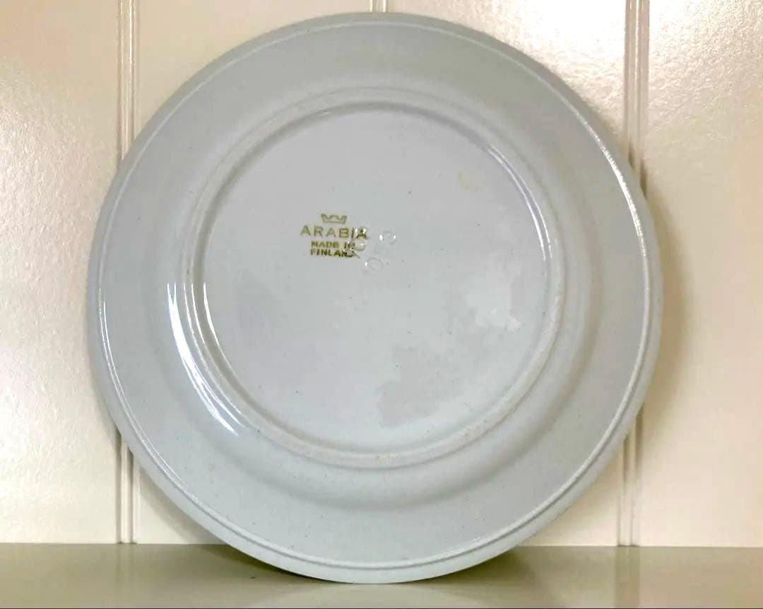 ARABIA Made in Finland アンティーク動物イラストの陶器皿