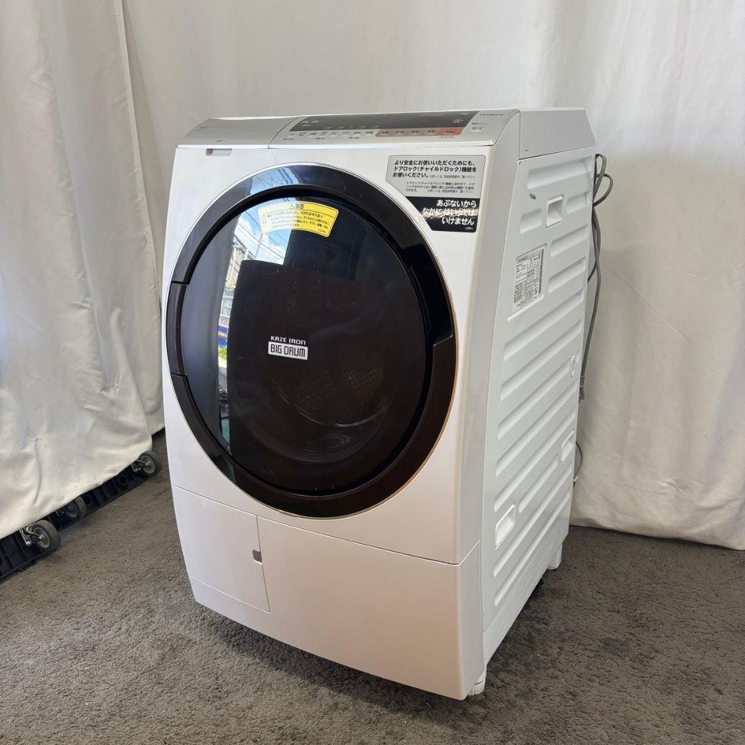 871　ドラム式洗濯機　日立　11㌔　設置無料　自動投入　AI搭載　安い　左開き