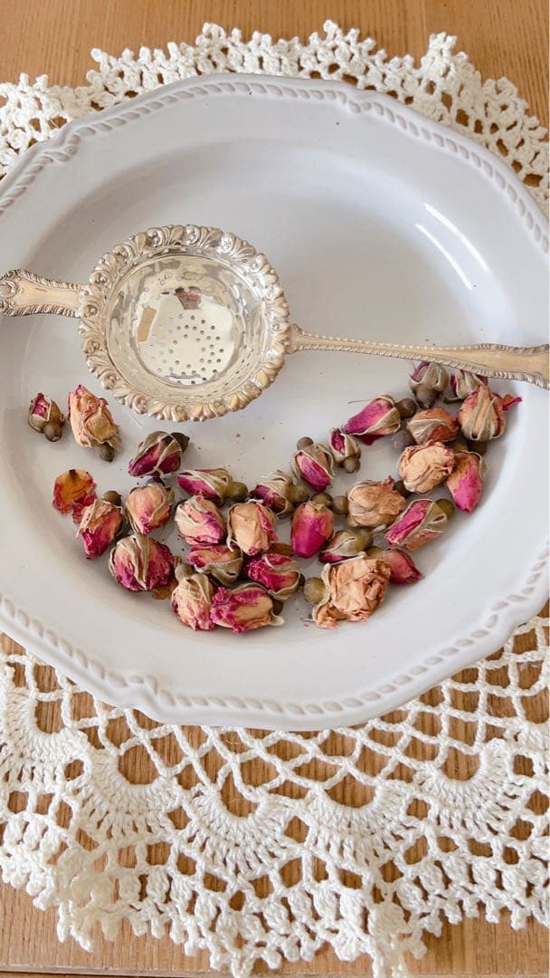 英国製純銀アンティークティーストレーナー