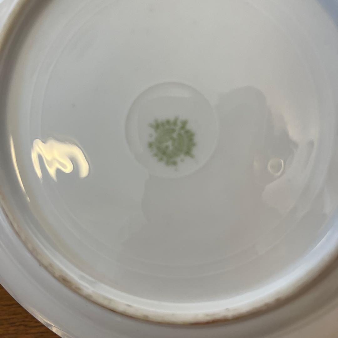 オールドノリタケ代表的な作品金盛りが豪華なプレート　スワン湖畔M NIPPON