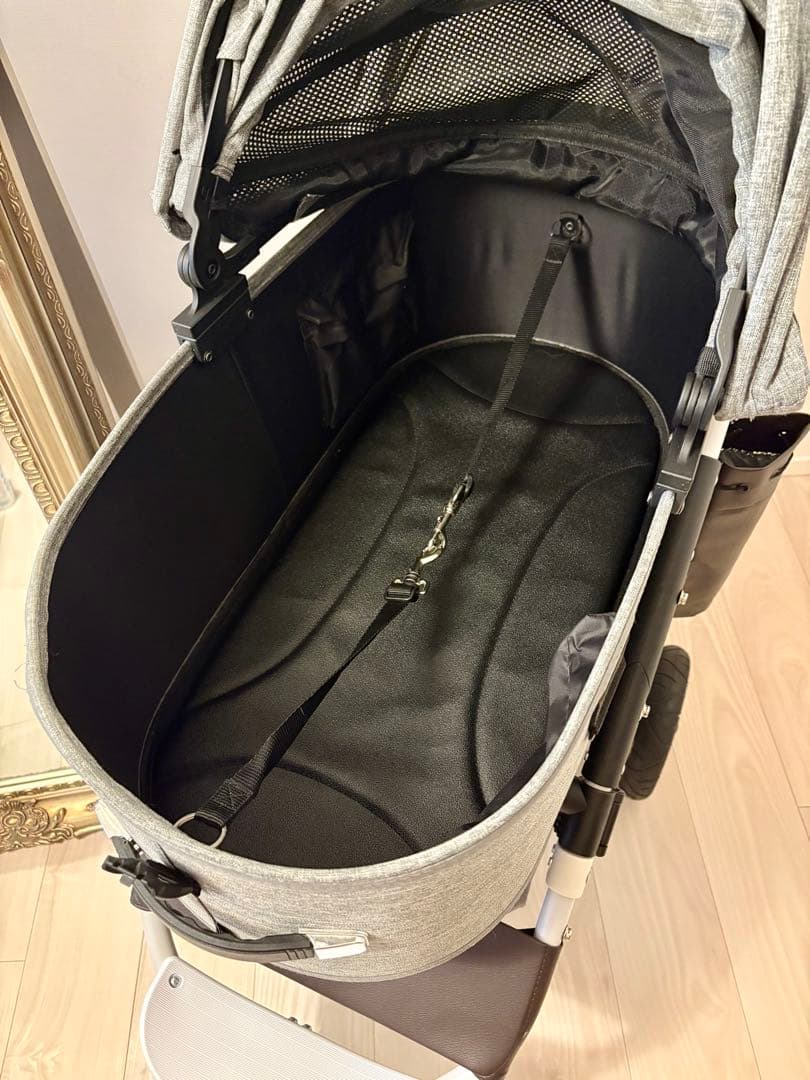 【引き取り限定】AIRBUGGY ペットカート グレー　ラージサイズ