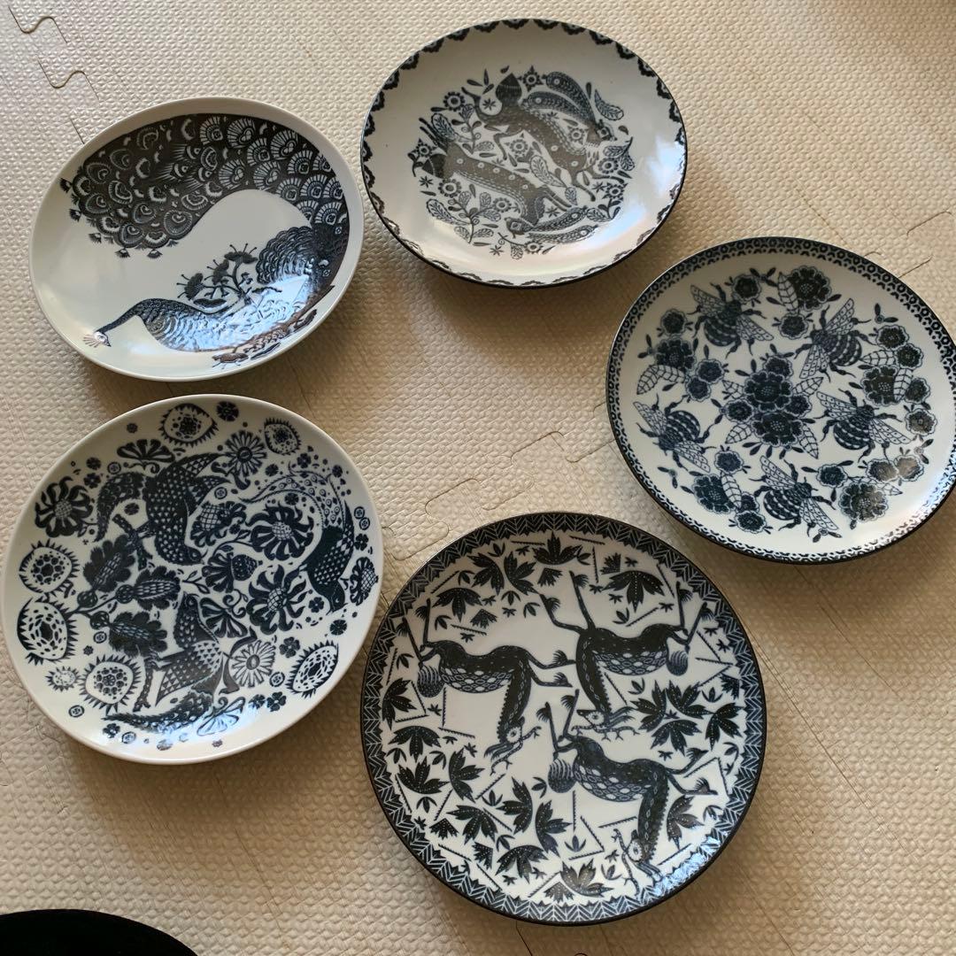 スコープ / 六寸皿 印判鳥獣五画 5枚セット