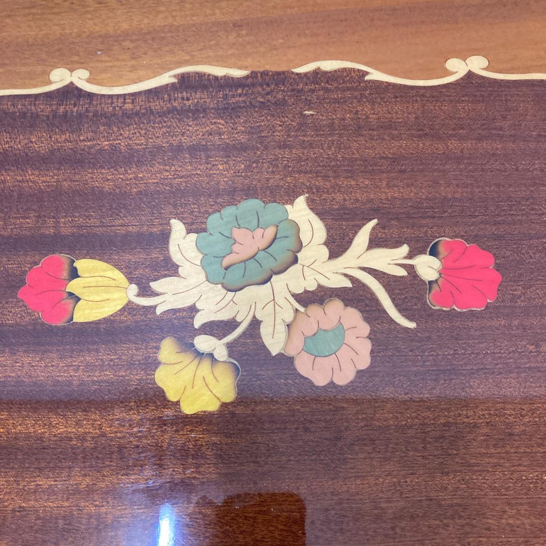 イタリア　クラシック　ワゴン　キッチンワゴン　象嵌