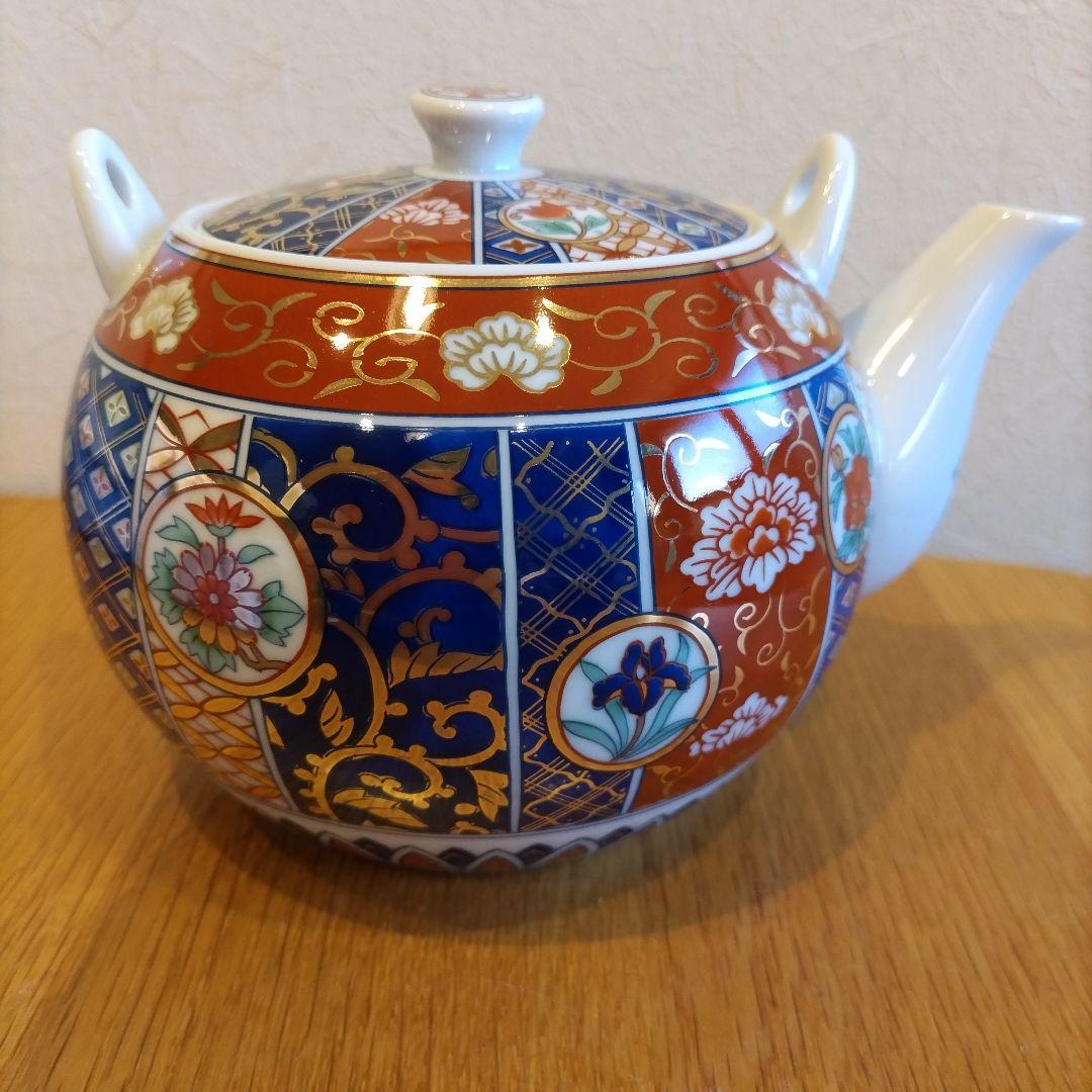 庫山窯・美濃焼　急須・蓋つき湯呑み茶碗・茶托セット　庫山窯　【新品】