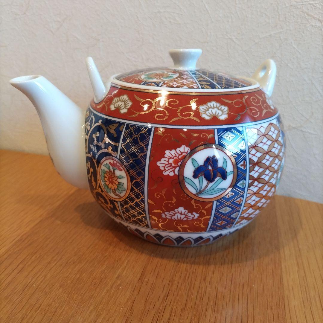 庫山窯・美濃焼　急須・蓋つき湯呑み茶碗・茶托セット　庫山窯　【新品】