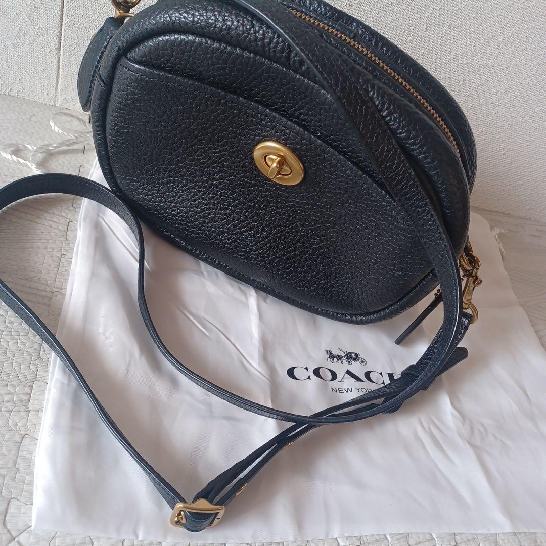 COACH コーチ　カメラバッグ　ターンロック　ブラック　ショルダーバッグ