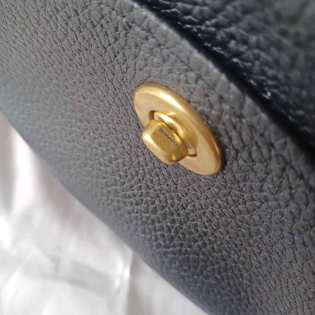 COACH コーチ　カメラバッグ　ターンロック　ブラック　ショルダーバッグ