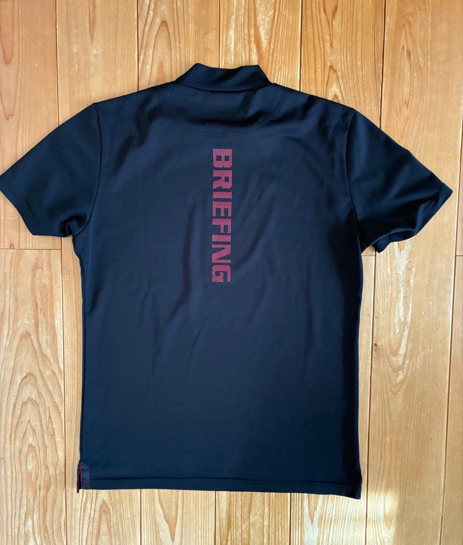 【BRIEFING GOLF】モックネック半袖シャツ ブラック