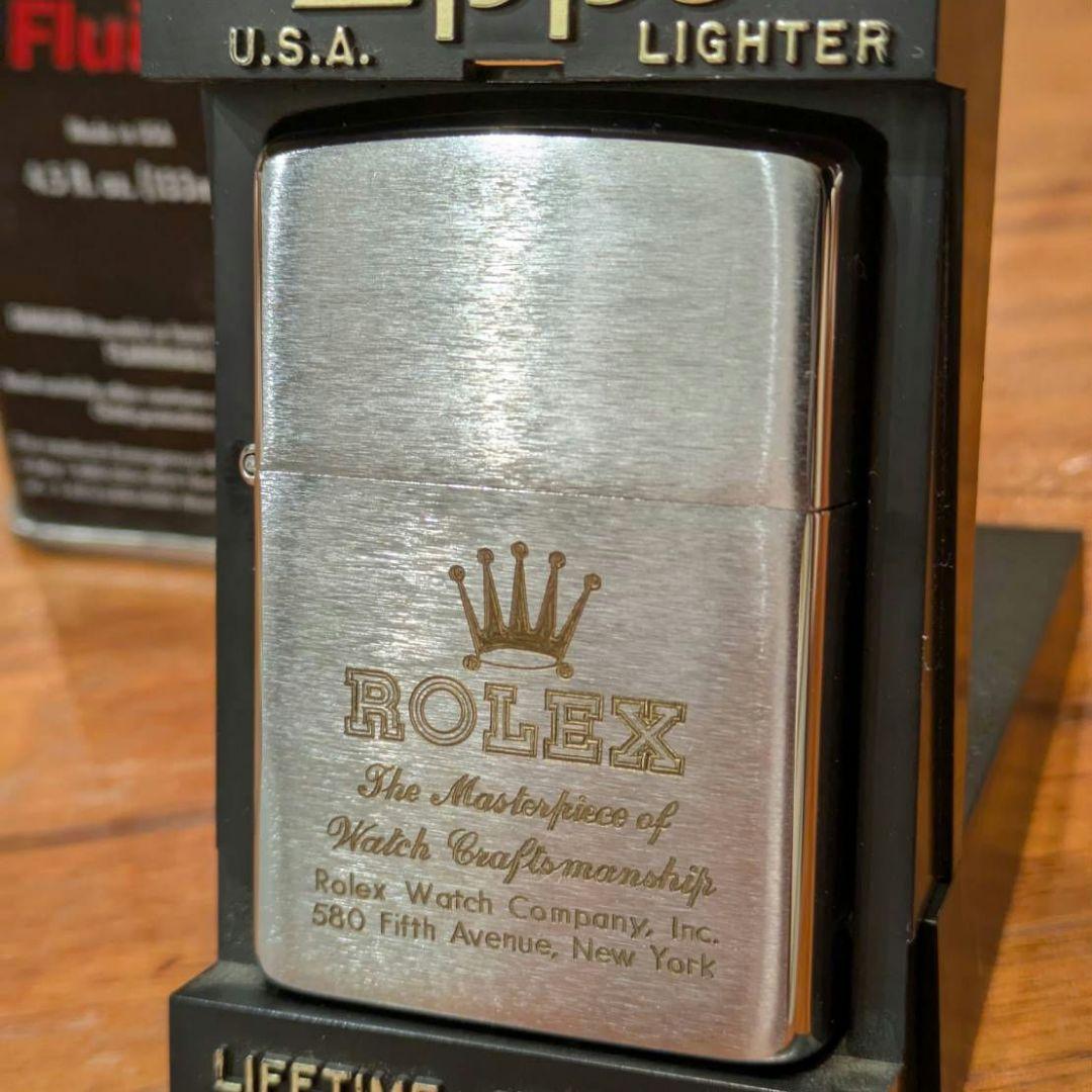【未使用】92年製 ヴィンテージ ROLEX シルバー Zippo アンティーク