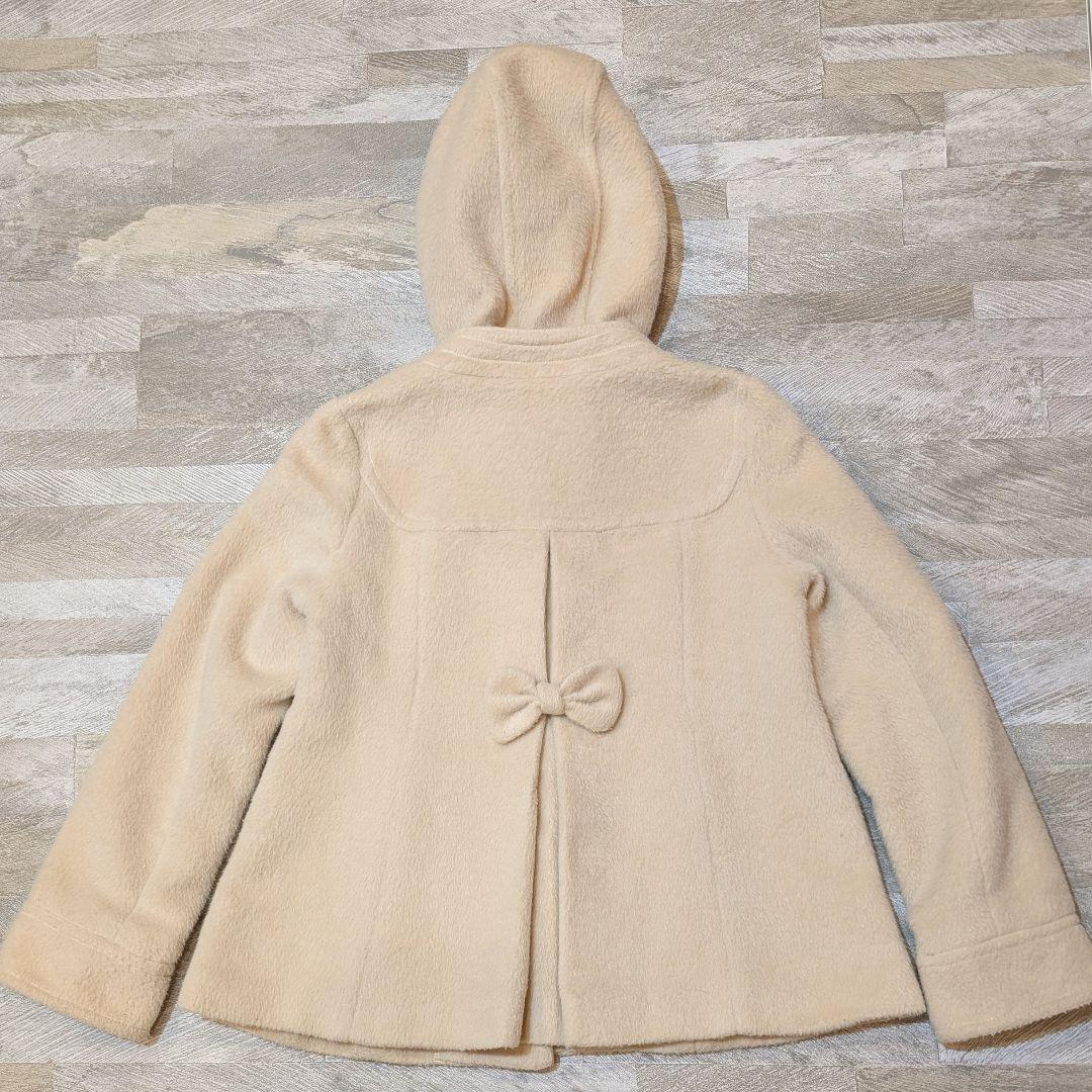 ★冬物最終セール★LIZ LISA 裏地ローズ柄 リボン Aラインコート