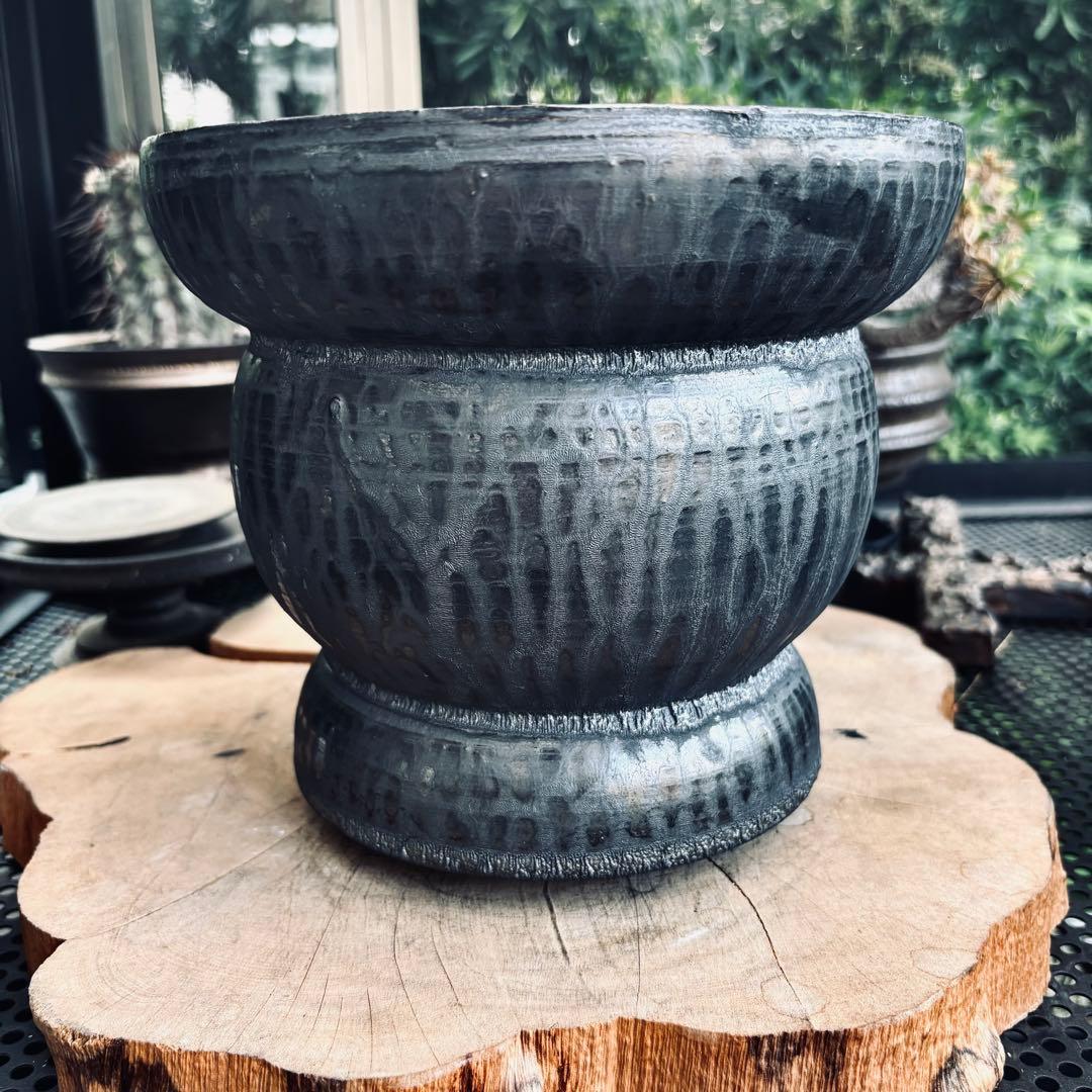 山中勇人 作家鉢 特大鉢 植木鉢 パキプス グラキリス アガベ 塊根 y鉢 2