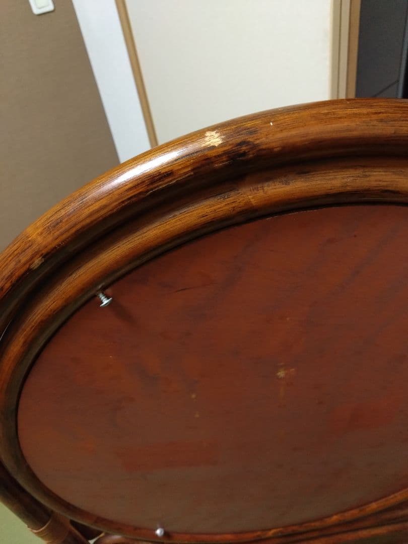 籐　鏡台　アンティーク　ビンテージ