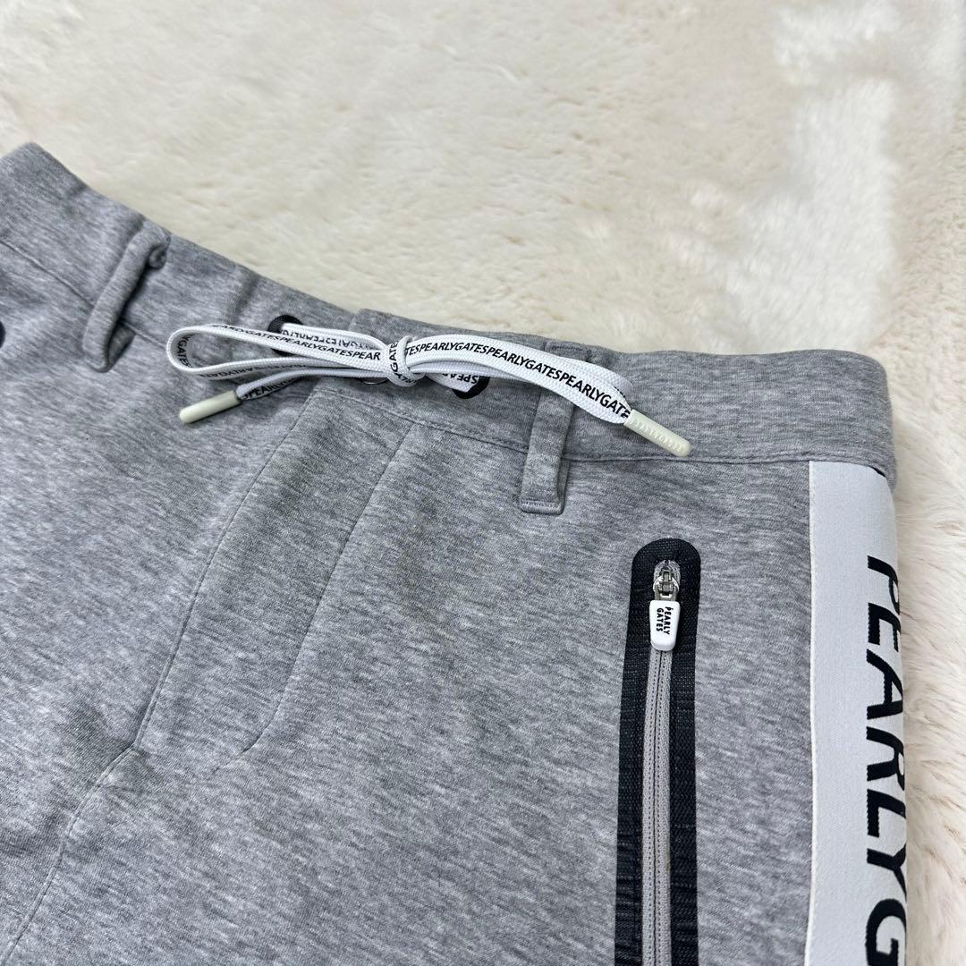 ✨美品✨パーリーゲイツ ロゴテープ スカート グレー 0 スウェット ストレッチ