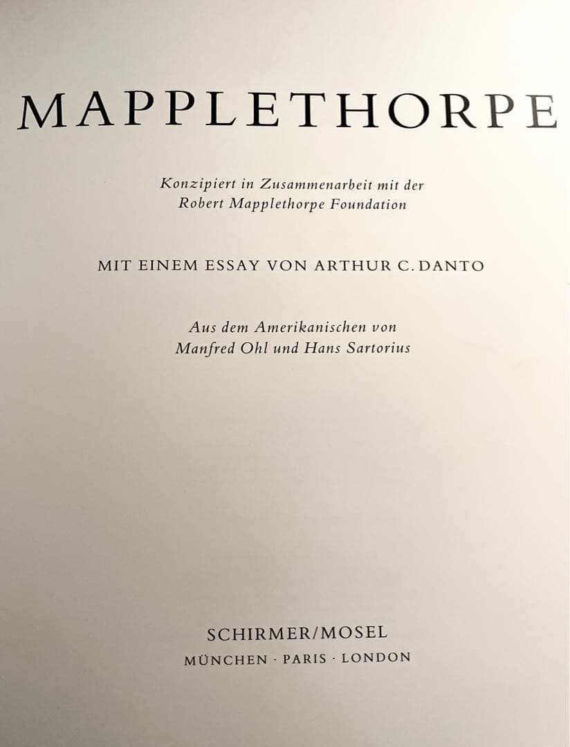 初版MAPPLETHORPE ロバート・メープルソープ 写真集 大型 絶版 希少