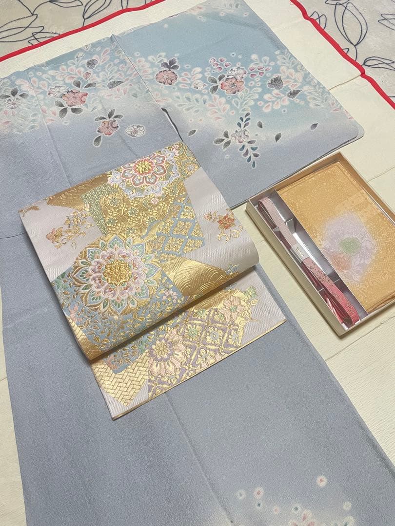 訪問着フルセット　辻ヶ花　作家　落款　正絹　絞り　上品　入学式　結婚式