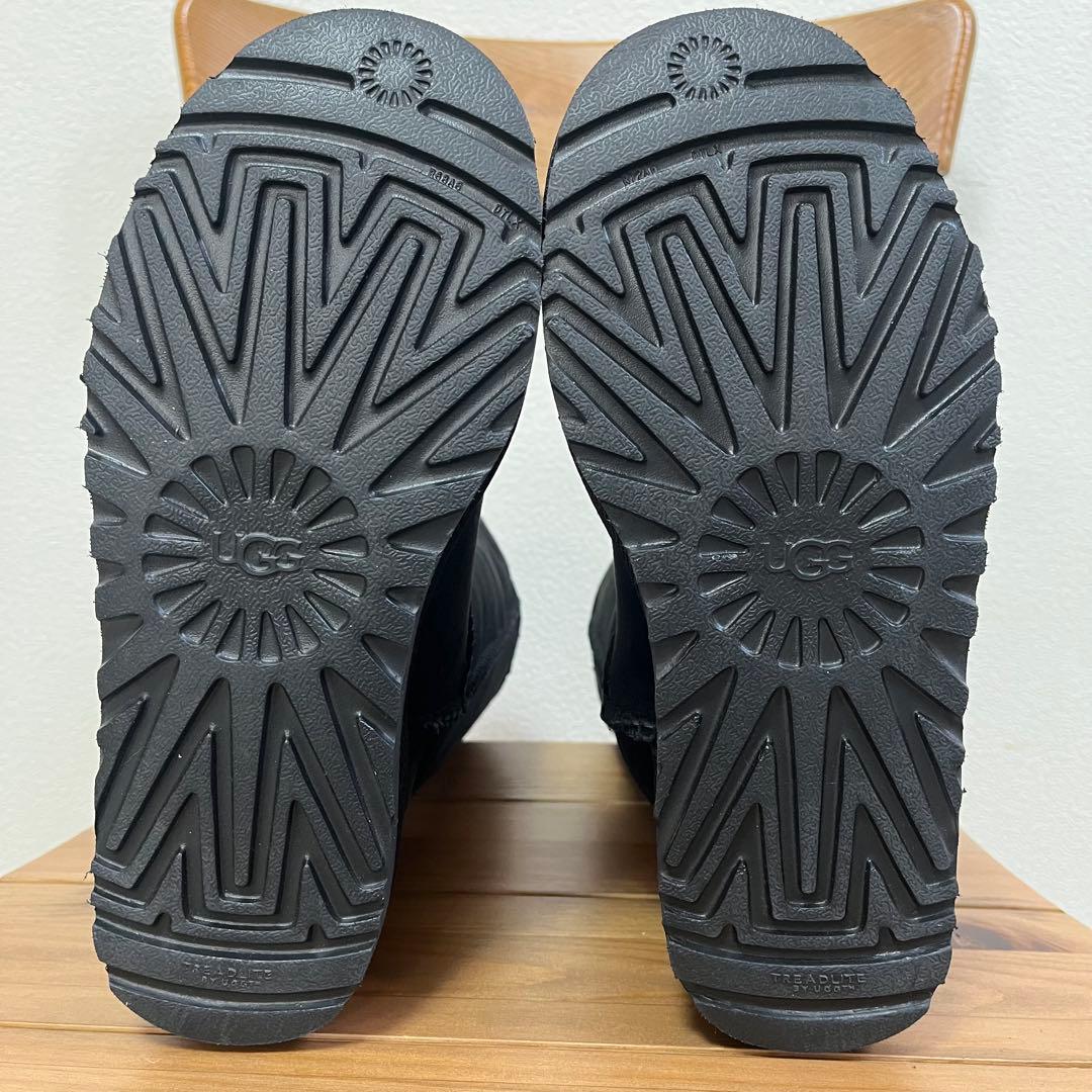 美品✨【UGG 】アグ　ムートンブーツ　ロング　クラシックトール2 黒　23㎝