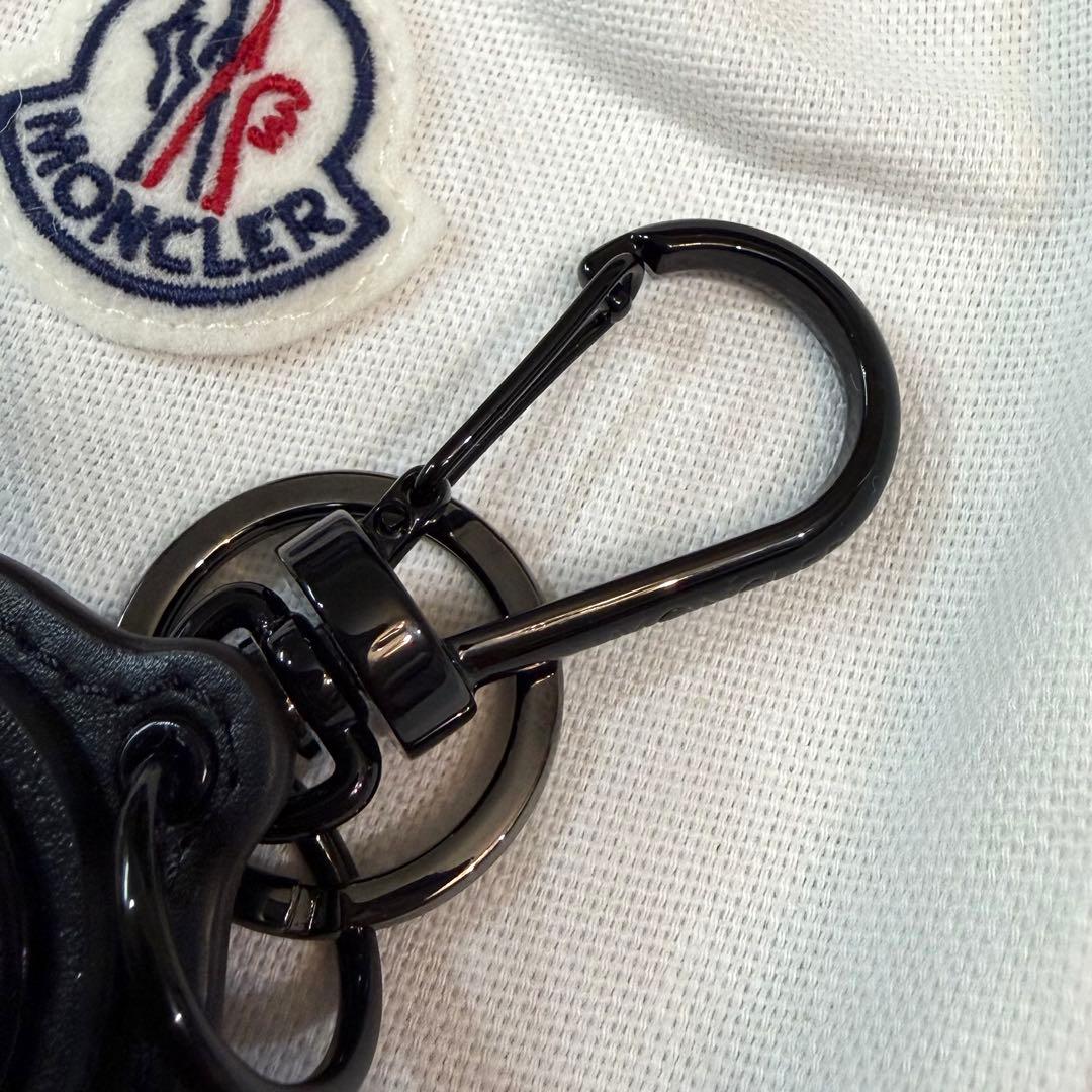定価46200円 MONCLER LOGO KEY RING ブラック
