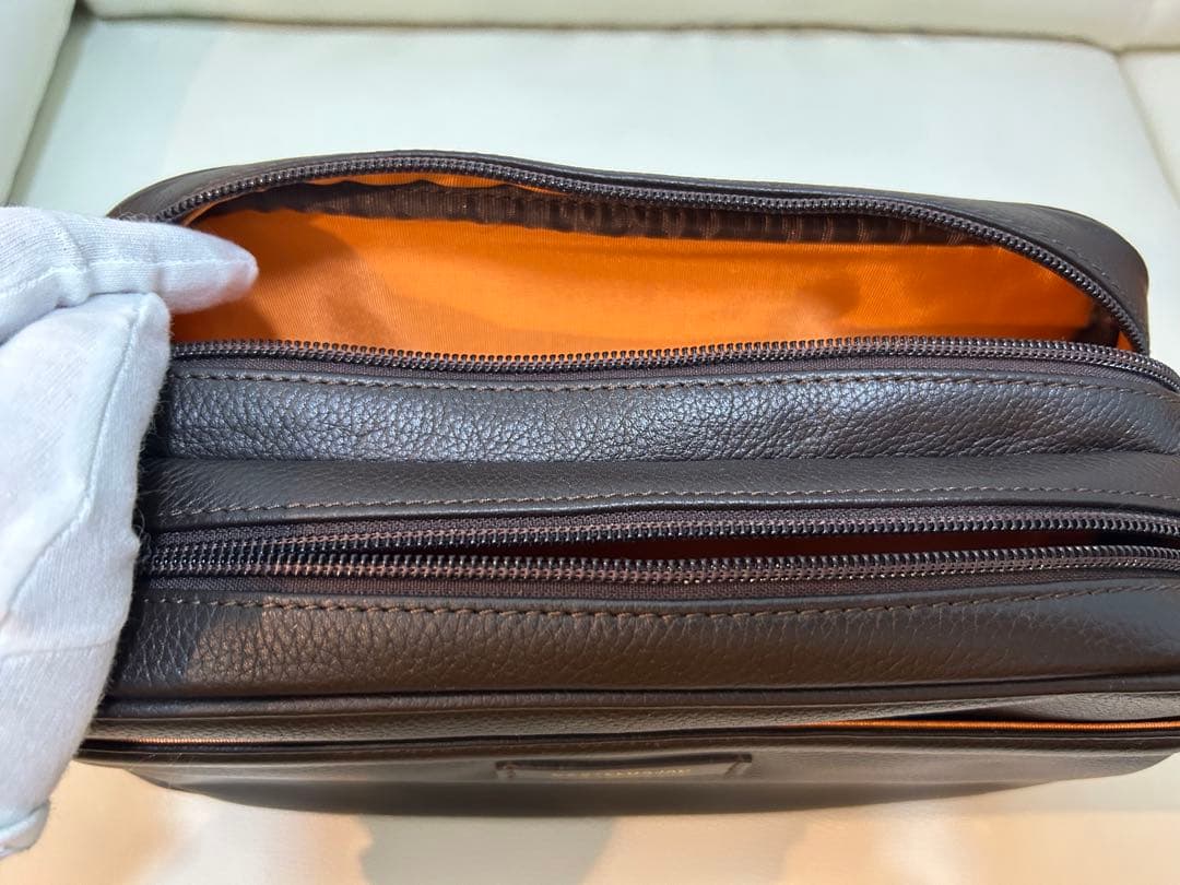 カステルバジャック セカンドバッグ（ブラウン）