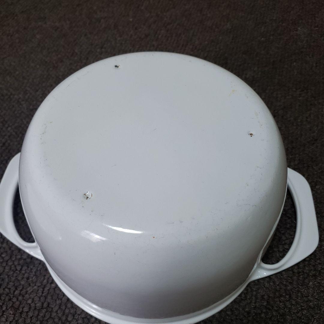 UNILLOY ホワイト 両手鍋 20cm