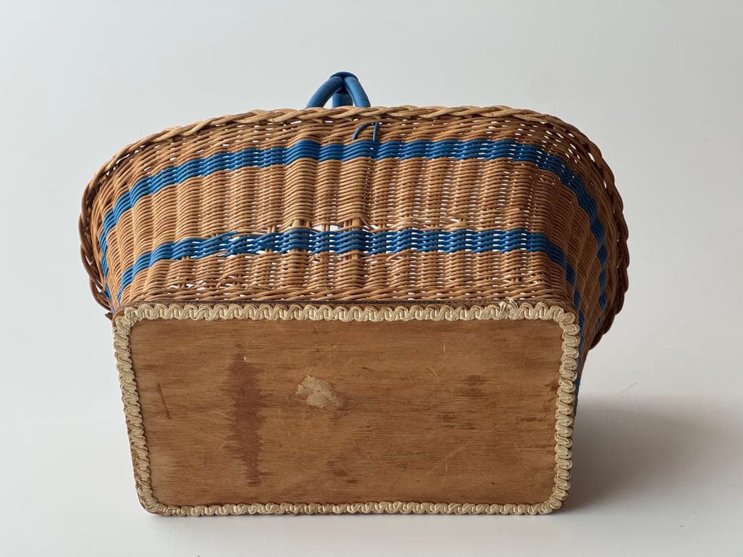 ヴィンテージ ラタンパニエ 籐かご バスケット イギリス マルシェ