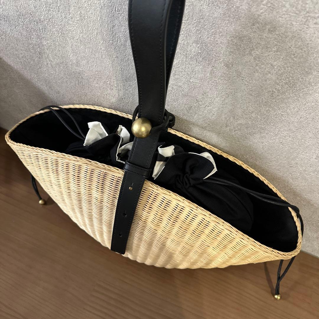 極美品 DES PRES デプレ ラタンハンドバッグ 定価30800円