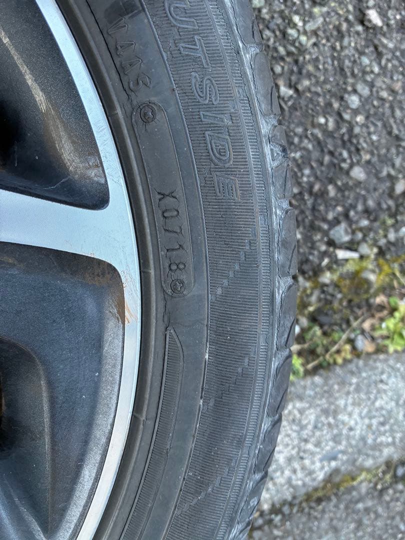 スペーシアカスタムから取り外し165/55R15アルミタイヤセット