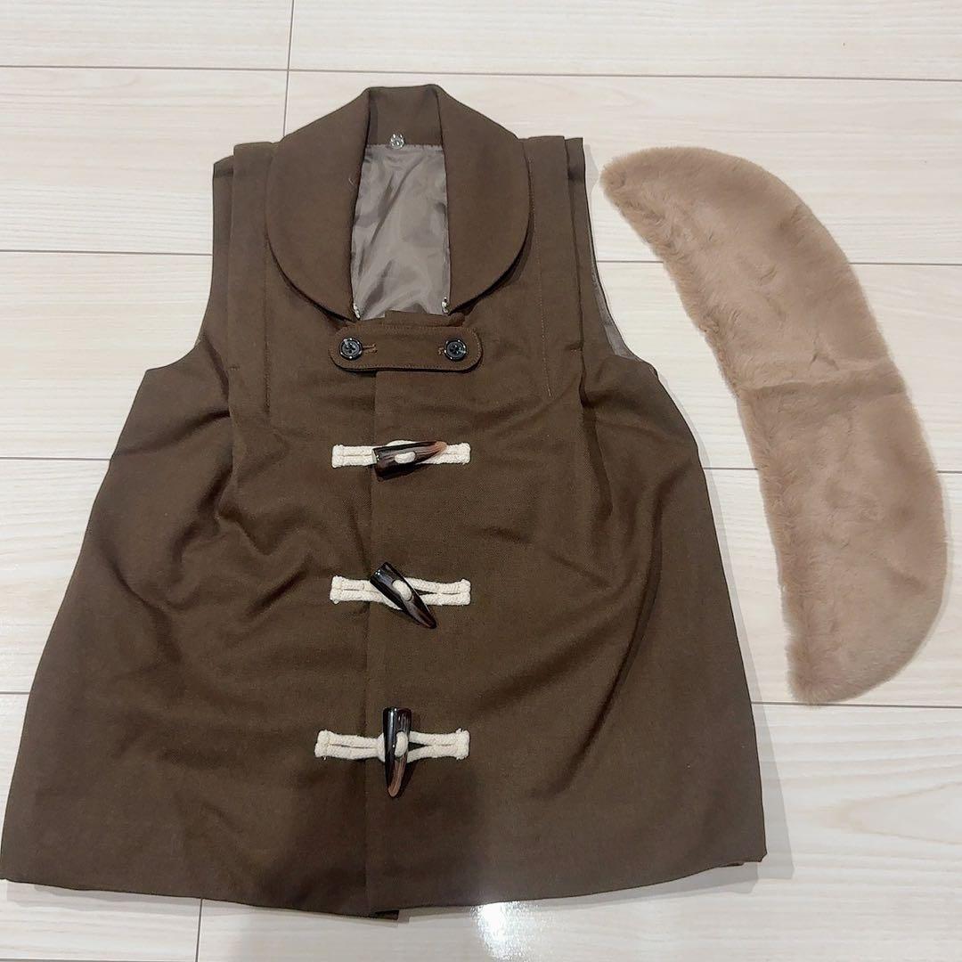 3歳 七五三 男の子 着物 被布 お参り 前撮り セット くま 青 茶