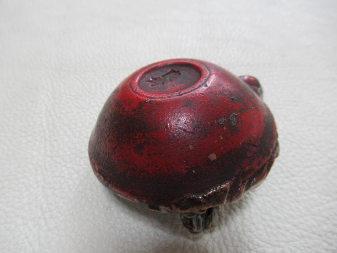 極希少 1897年頃 明治30年◆隅田焼 初代 井上良斎『老人が釣り』急須型水滴