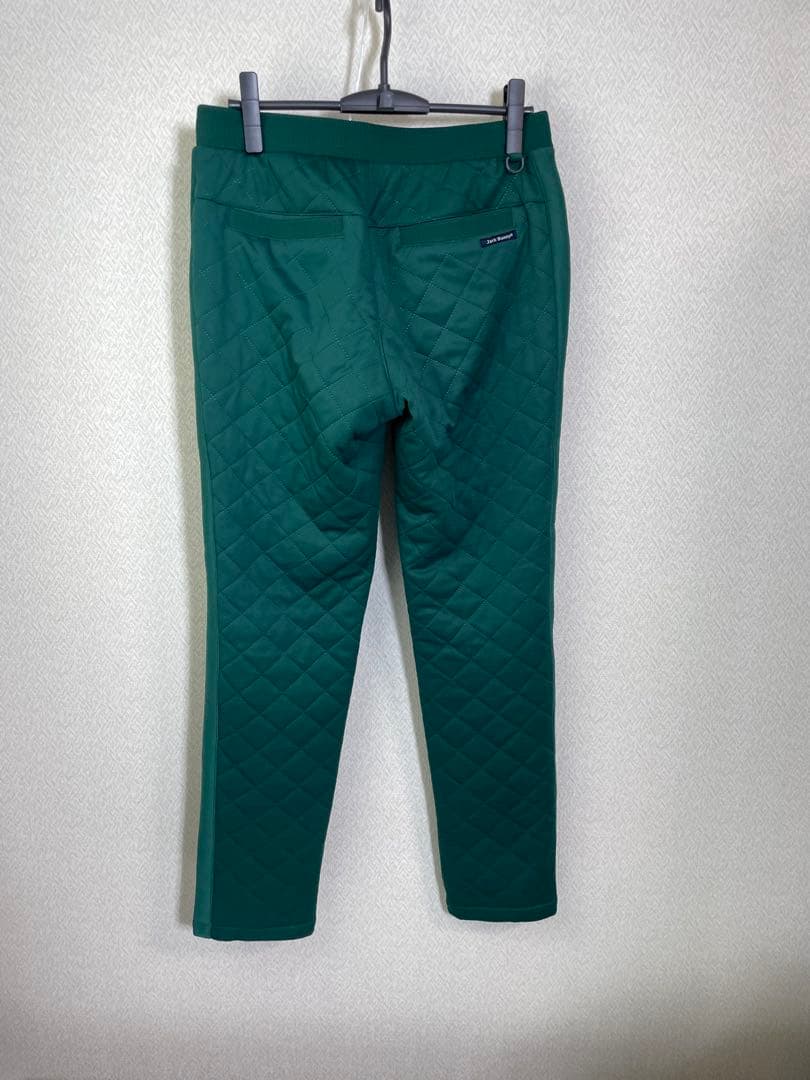 （美品）JACK BUNNY ジャックバニーキルト柄中綿パンツ グリーンサイズ5