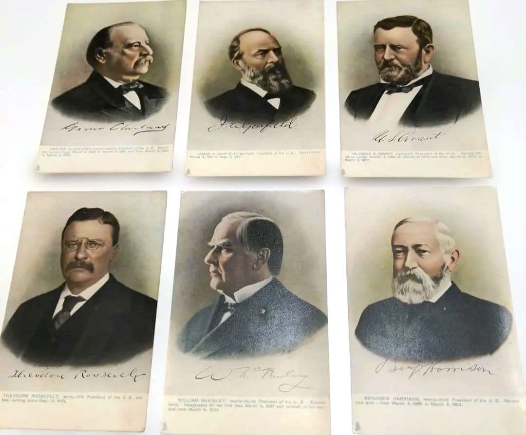 絵はがき　アメリカ　歴代　大統領　1797年〜1901年まで　24枚